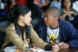 Zoe Saldana and Nick Cannon in Drumline.