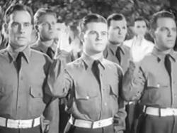 Richard Carlson, Tom Brown and Louis Hayward in The Duke of West Point Richard Carlson, Tom Brown and Louis Hayward in The Duke of West Point