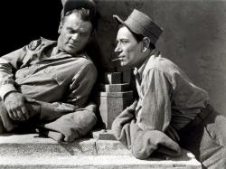 James Cagney and George Raft in Each Dawn I Die. James Cagney and George Raft in Each Dawn I Die.