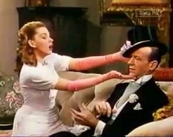 Judy Garland and Fred Astaire in Easter Parade. Judy Garland and Fred Astaire in Easter Parade.