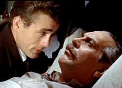 James Dean and Raymond Massey in East of Eden.