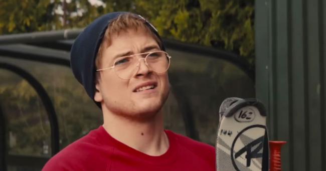 Taron Egerton in Eddie the Eagle. Taron Egerton in Eddie the Eagle.