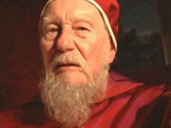 John Gielgud as Pope Julius II in Elizabeth. John Gielgud as Pope Julius II in Elizabeth.