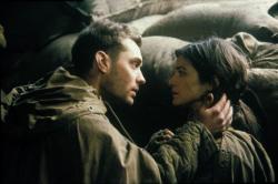 Jude Law and Rachel Weisz in Enemy at the Gates.