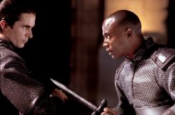 Christian Bale and Taye Diggs in Equilibrium. Christian Bale and Taye Diggs in Equilibrium.