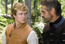 Edward Speleers and Jeremy Irons in Eragon