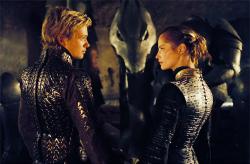 Edward Speleers and Sienna Guillory in Eragon. Edward Speleers and Sienna Guillory in Eragon.