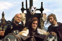 John Cleese as Halfdan the Black in Erik the Viking. John Cleese as Halfdan the Black in Erik the Viking.