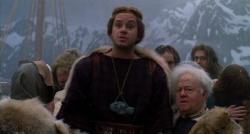 Tim Robbins and Mickey Rooney in Erik the Viking Tim Robbins and Mickey Rooney in Erik the Viking