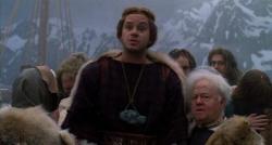 Tim Robbins and Mickey Rooney in Erik the Viking