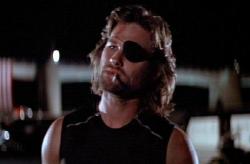 Kurt Russell as Snake Plissken in Escape from New York. Kurt Russell as Snake Plissken in Escape from New York.