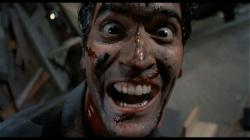 Bruce Campbell in The Evil Dead.