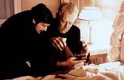 Jason Miller and Max von Sydow in The Exorcist.