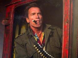 Arnold Schwarzenegger in The Expendables 2.