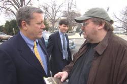 Michael Moore in Fahrenheit 9/11. Michael Moore in Fahrenheit 9/11.