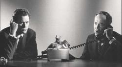 Larry Hagman and Henry Fonda in Fail Safe. Larry Hagman and Henry Fonda in Fail Safe.