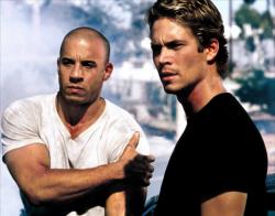 Vin Diesel and Paul Walker in The Fast and the Furious.