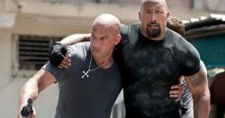 Vin Diesel and Dwayne Johnson in Fast & Furious 6. Vin Diesel and Dwayne Johnson in Fast & Furious 6.