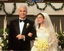Steve Martin and Kimberly Williams in Father of the Bride Steve Martin and Kimberly Williams in Father of the Bride