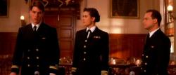 Tom Cruise, Demi Moore, and Kevin Pollak in A Few Good Men.