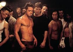 Brad Pitt in Fight Club. Brad Pitt in Fight Club.