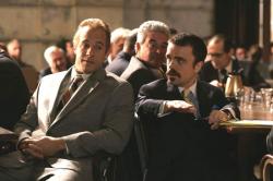 Vin Diesel and Peter Dinklage in Find Me Guilty.