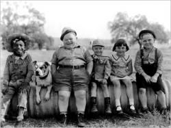 Our Gang; Farina, Petey, Chubby, Wheezer, Mary Ann and Jackie