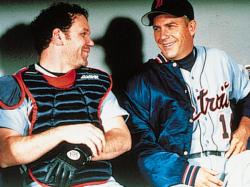 John C. Reilly and Kevin Costner in For Love of the Game.