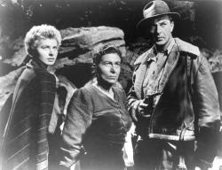 Ingrid Bergman, Katina Paxinou, and Gary Cooper in For Whom the Bell Tolls.