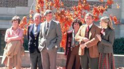 Carol Burnett, Jack Weston, Alan Alda, Rita Moreno, Len Cariou and Bess Armstrong in The Four Seasons