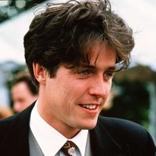 Hugh Grant in the role that made him a star in Four Weddings and a Funeral.