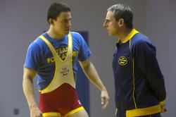 Channing Tatum and Steve Carell in Foxcatcher.