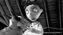 A boy and his dead dog in Frankenweenie. A boy and his dead dog in Frankenweenie.