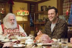Paul Giamatti and Vince Vaughn in Fred Claus. Paul Giamatti and Vince Vaughn in Fred Claus.