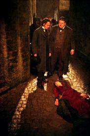 Johnny Depp and Robbie Coltrane in From Hell. Johnny Depp and Robbie Coltrane in From Hell.