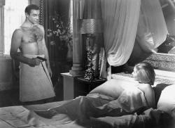 Sean Connery and Daniela Bianchi in From Russia with Love. Sean Connery and Daniela Bianchi in From Russia with Love.