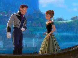 Santino Fontana and Kristen Bell provide the voices of Hans and Anna in Frozen