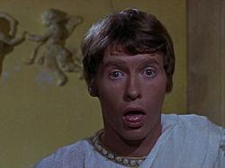 A young Michael Crawford in A Funny Thing Happened on the Way to the Forum.