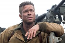 Brad Pitt in Fury.