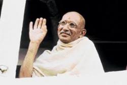 Ben Kingsley as Mahatma Gandhi.