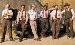 Giovanni Ribisi, Josh Brolin, Ryan Gosling, Anthony Mackie, Michael Pena and Robert Patrick are the Gangster Squad. Giovanni Ribisi, Josh Brolin, Ryan Gosling, Anthony Mackie, Michael Pena and Robert Patrick are the Gangster Squad.