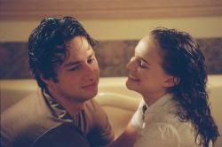 Zach Braff and Natalie Portman in Garden State. Zach Braff and Natalie Portman in Garden State.