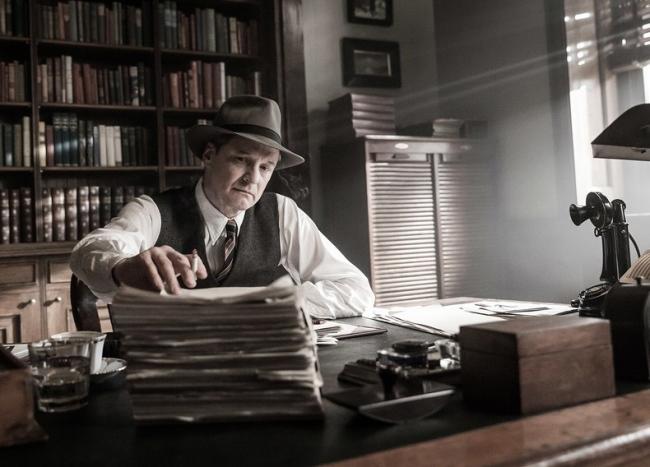 Colin Firth in Genius. Colin Firth in Genius.
