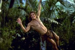 Brendan Fraser in George of the Jungle. Brendan Fraser in George of the Jungle.