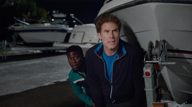 Kevin Hart and Will Ferrell in Get Hard.