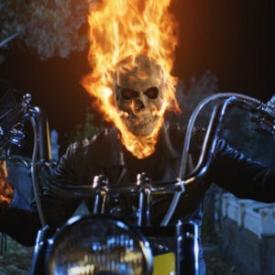 Nicolas Cage in Ghost  Rider.