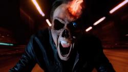 Nicolas Cage in Ghost Rider: Spirit of Vengeance. Nicolas Cage in Ghost Rider: Spirit of Vengeance.