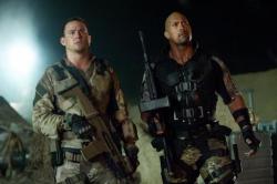 Channing Tatum and Dwayne Johnson in G.I. Joe: Retaliation.