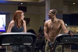 Rachel Nichols and Marlon Wayans in G.I. Joe: The Rise of Cobra. Rachel Nichols and Marlon Wayans in G.I. Joe: The Rise of Cobra.