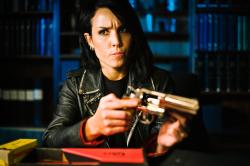 Noomi Rapace is Lisbeth Salander in The Girl Who Played with Fire.